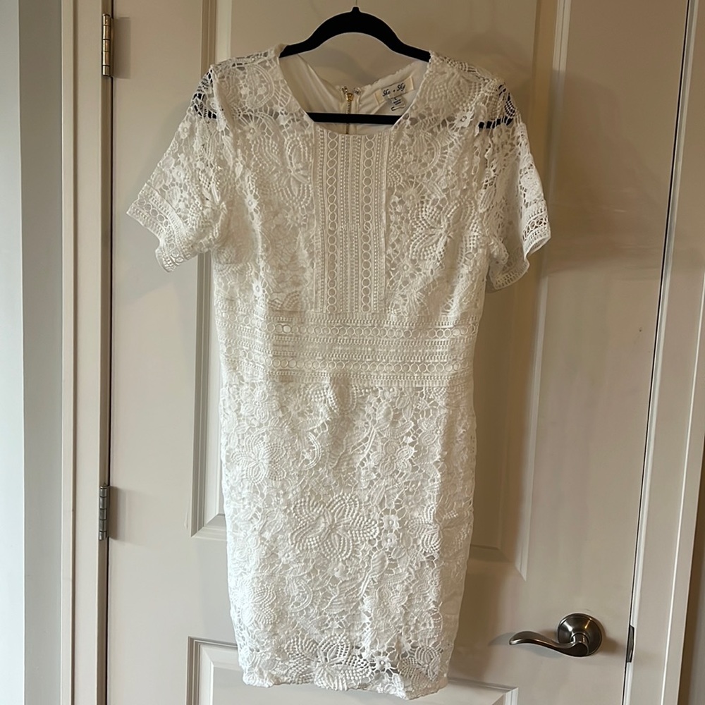 Large White Lace Dress